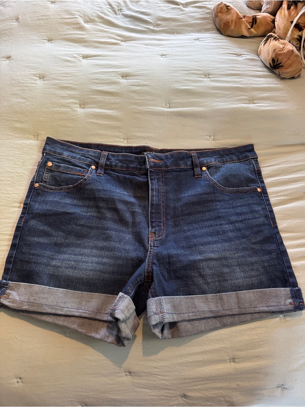 Women’s size 14 Truth & Theory Dark Blue Cuffed Denim Short